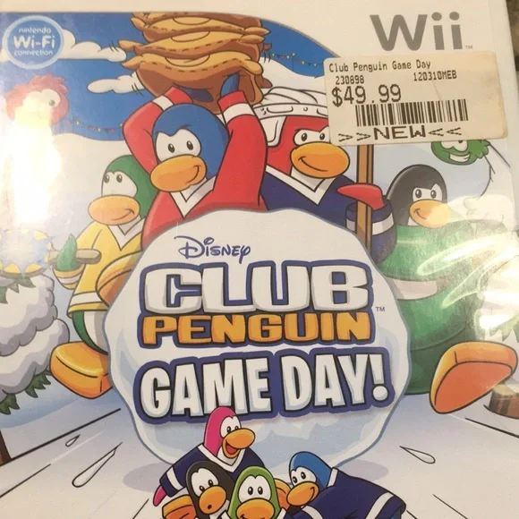 New! Wii Disney Club Penguin Game Day!Comic Mischief Video Game